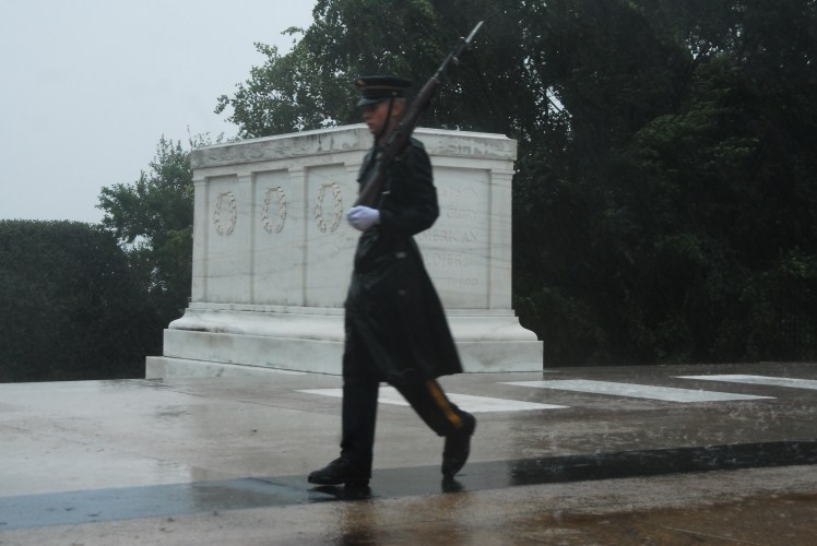 duty guard unknown grave in hurricane