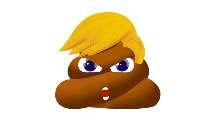 trump shit with hair