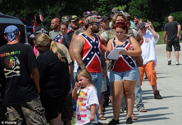 trump rednecks confederate flag