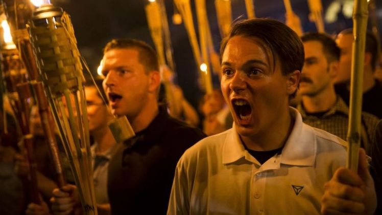 charlottesville yelling torch guy